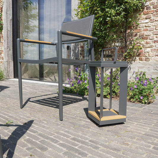 Lampe solaire LED en aluminium Anthracite PIANA