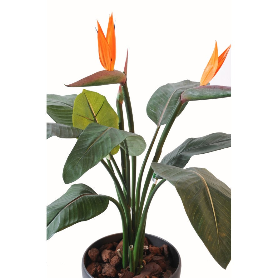 Strelitzia artificiel 2 fleurs