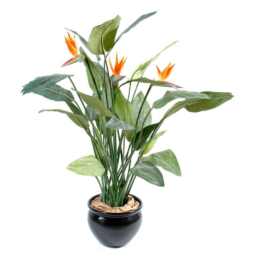 Strelitzia artificiel 3 fleurs