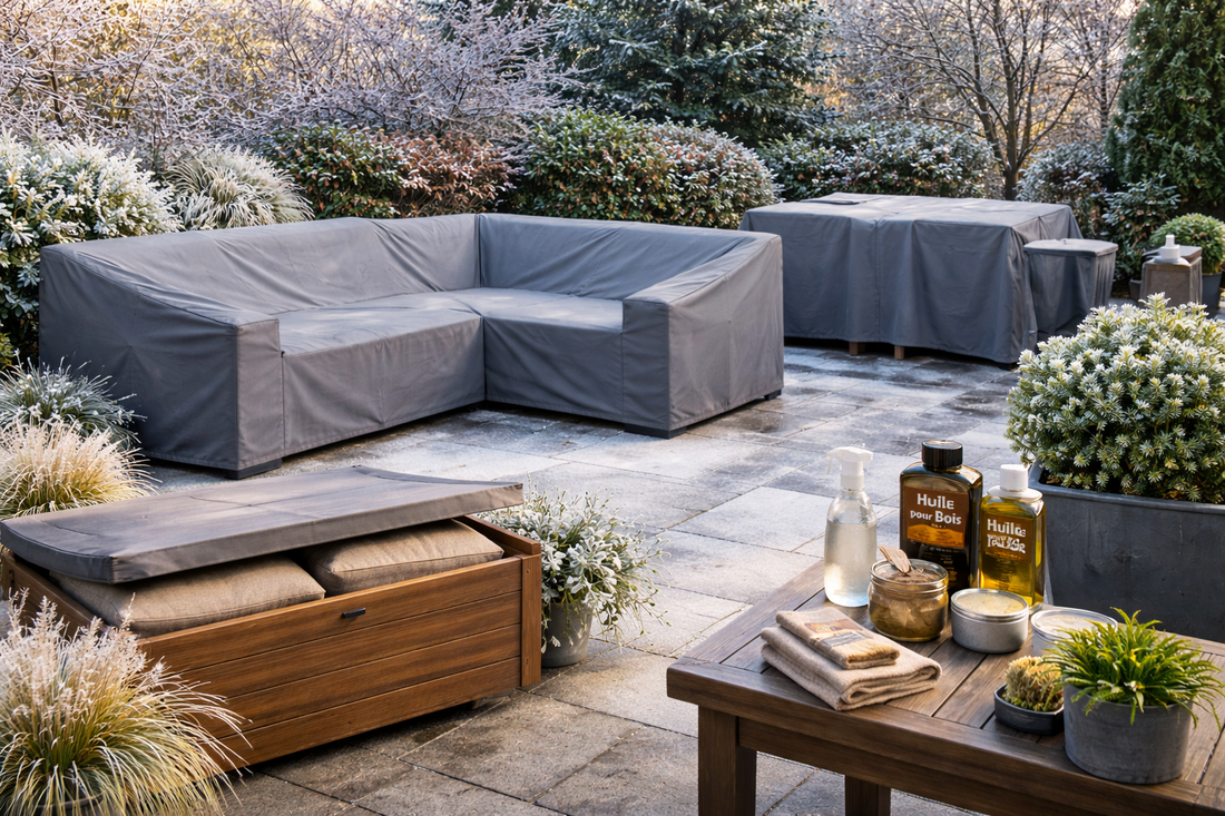 Comment protéger votre mobilier d’extérieur en hiver sans dénaturer votre jardin ?