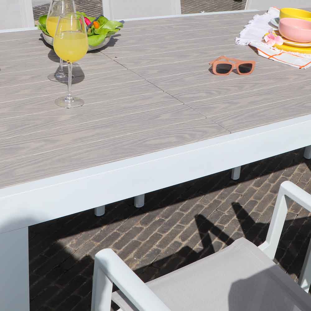 Table de jardin en aluminium Tulum