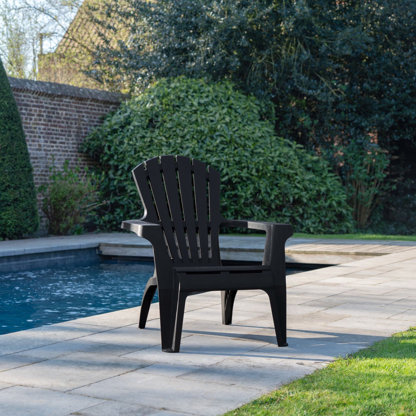 Fauteuil jardin en résine Adirondack en 4 coloris