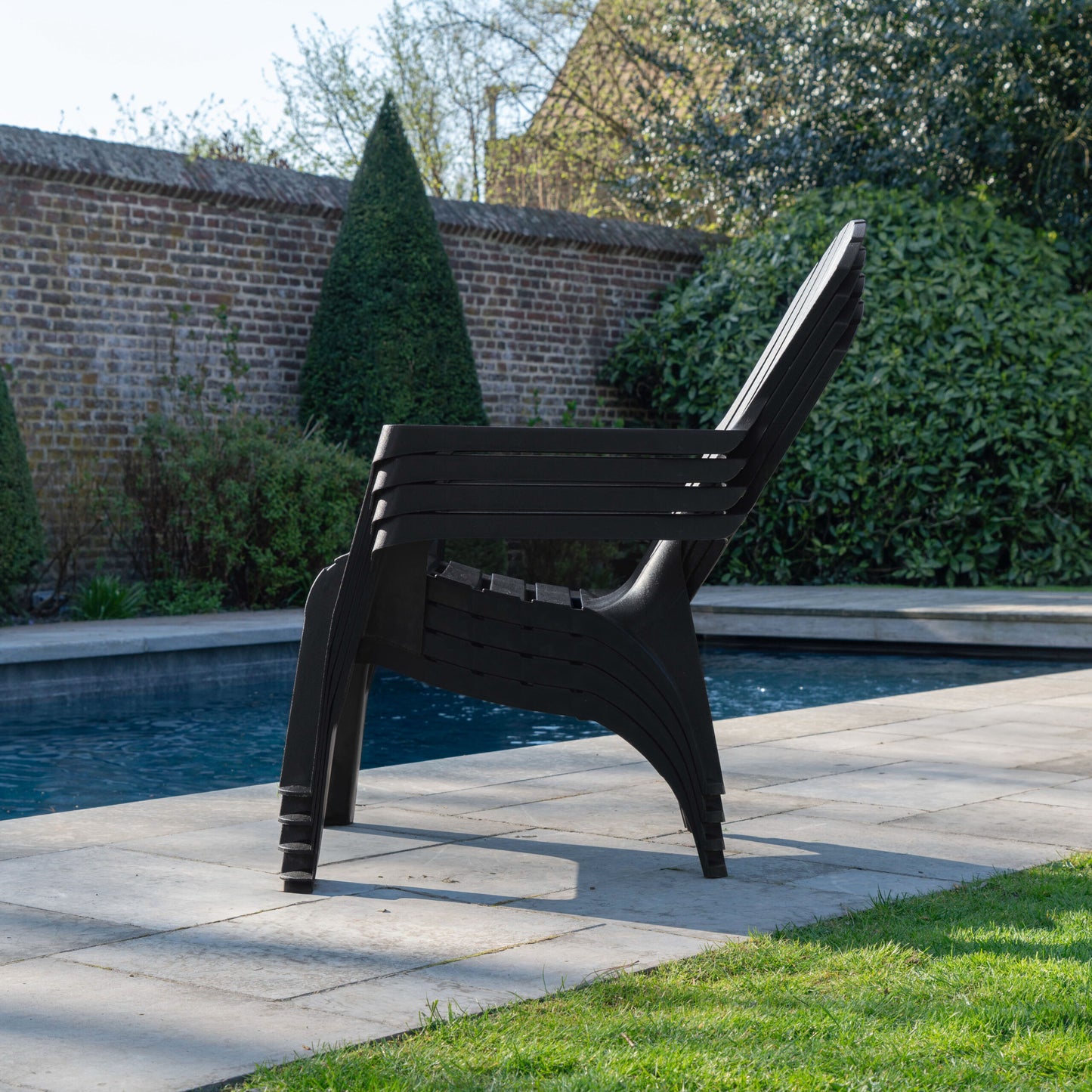 Fauteuil jardin en résine Adirondack en 4 coloris