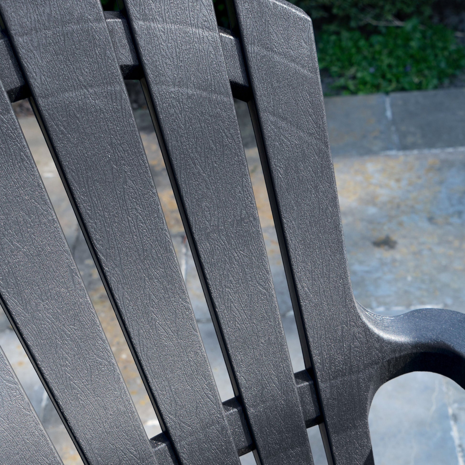 Fauteuil jardin en résine Adirondack en 4 coloris