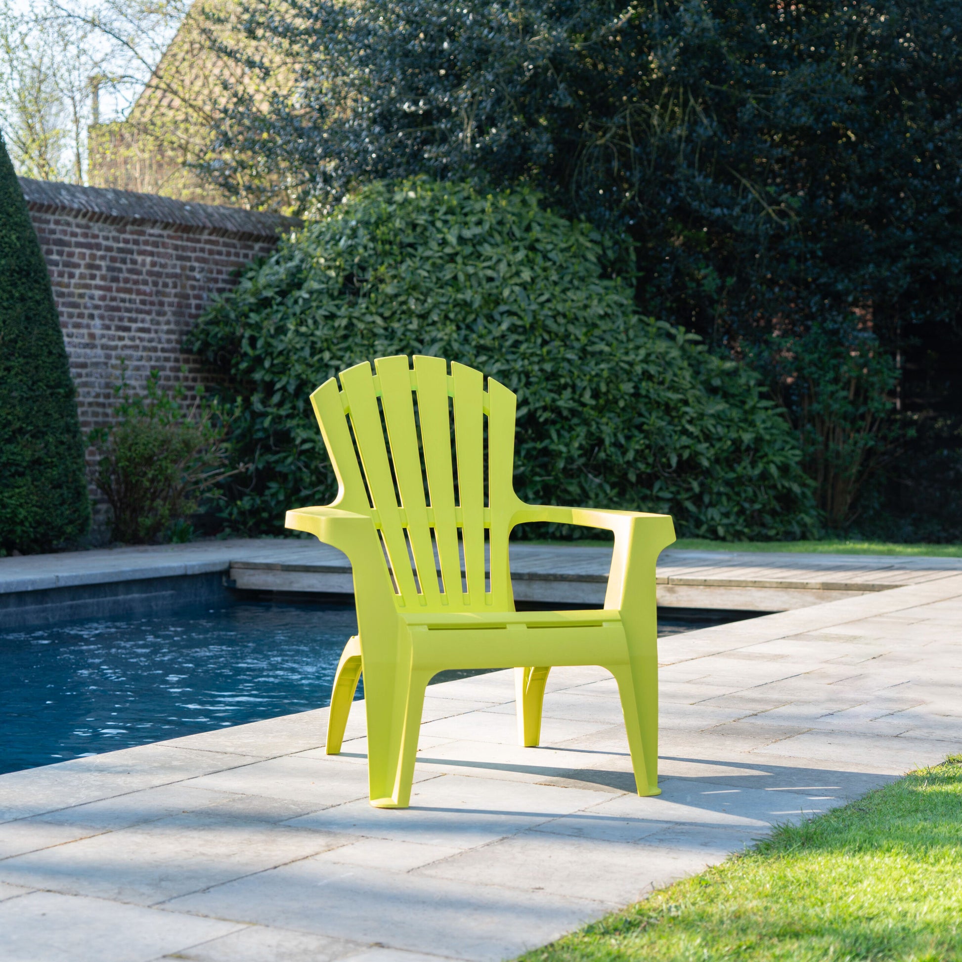 Fauteuil jardin en résine Adirondack en 4 coloris