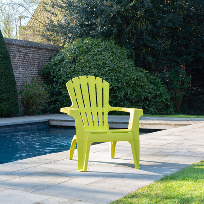 Fauteuil jardin en résine Adirondack en 4 coloris