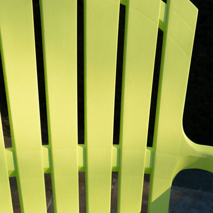 Fauteuil jardin en résine Adirondack en 4 coloris