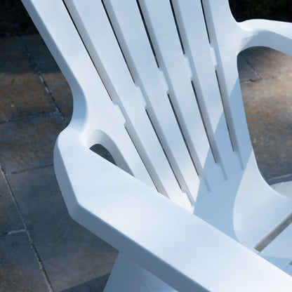 Fauteuil jardin en résine Adirondack en 4 coloris