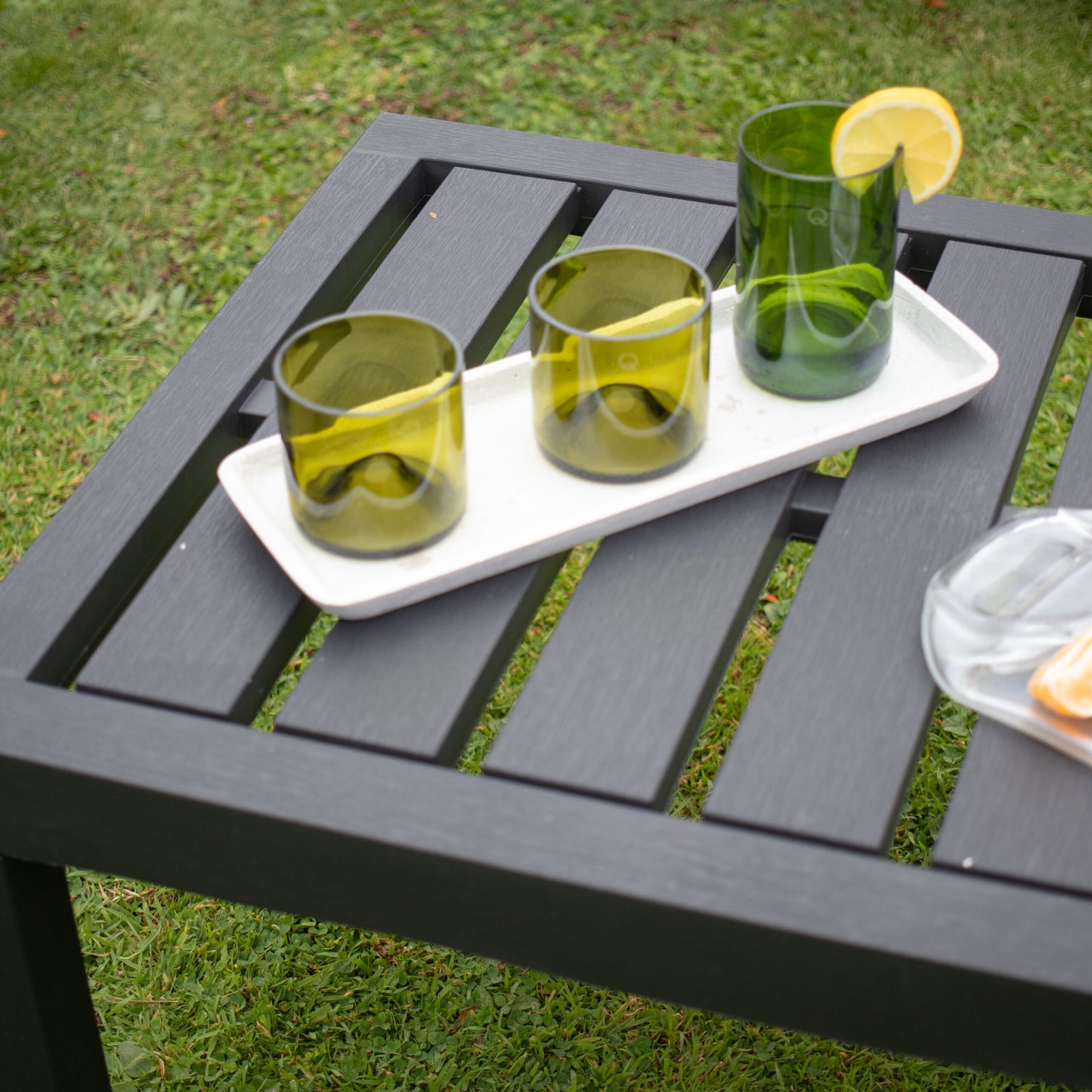 Salon bas de jardin en résine Java