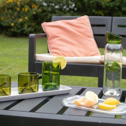 Salon bas de jardin en résine Java