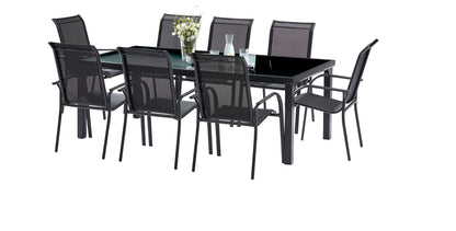 Table de jardin en aluminium Blackedition