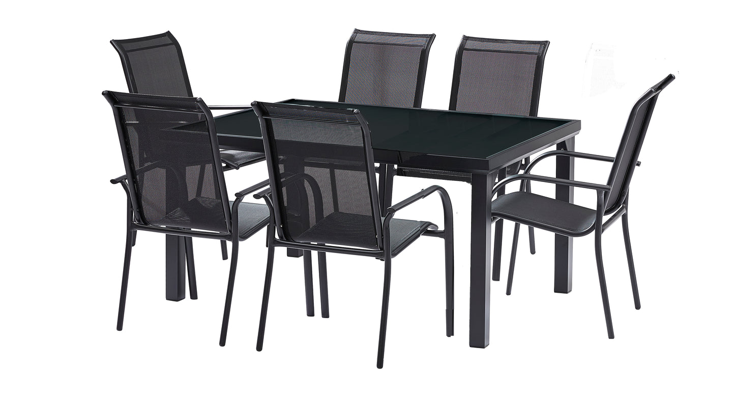 Table de jardin en aluminium Blackedition