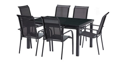 Table de jardin en aluminium Blackedition