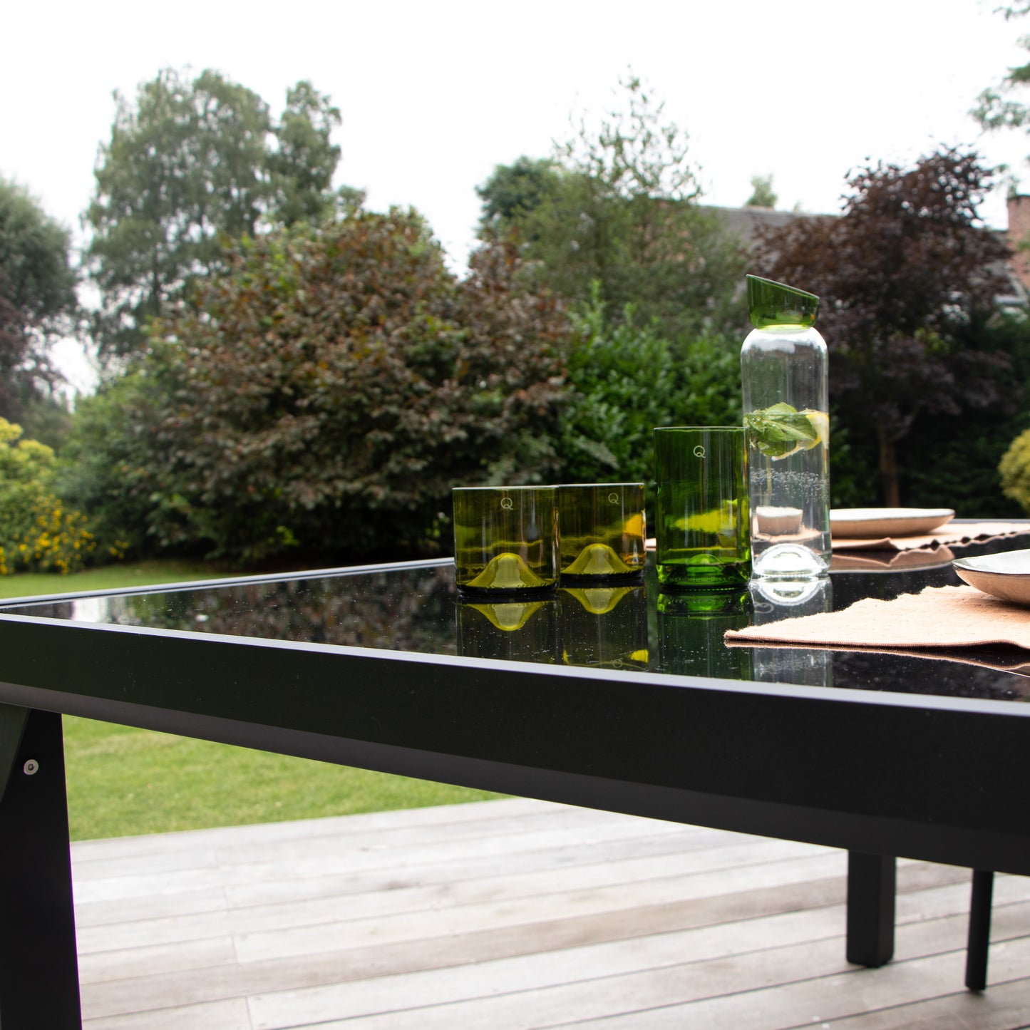 Table de jardin en aluminium Blackedition