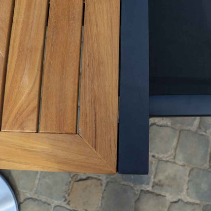 Ensemble de jardin en aluminium et teck Baliteck