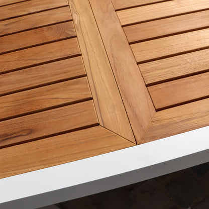 Ensemble de jardin en aluminium et teck Baliteck