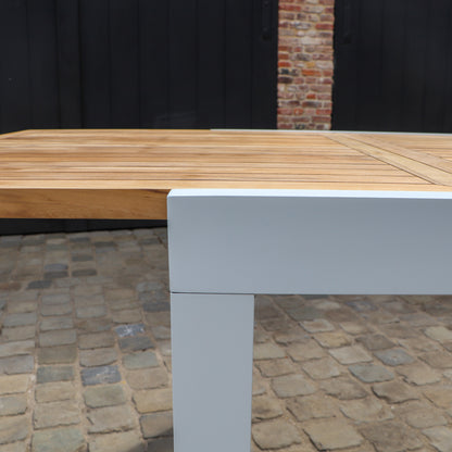Ensemble de jardin en aluminium et teck Baliteck