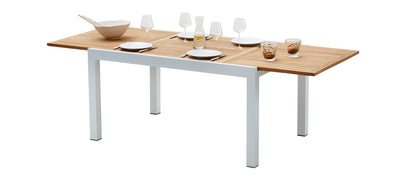 Ensemble de jardin en aluminium et teck Baliteck