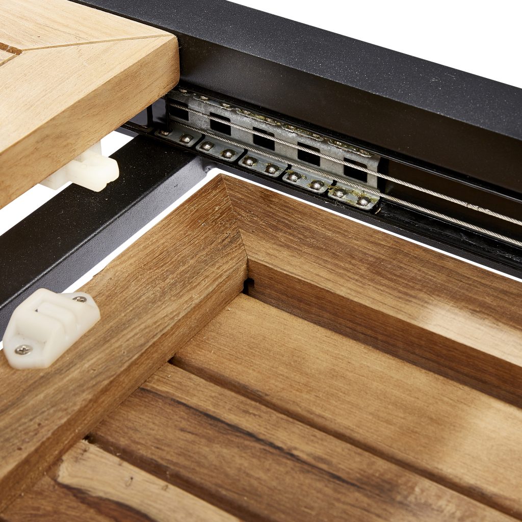 Ensemble de jardin en aluminium et teck Baliteck