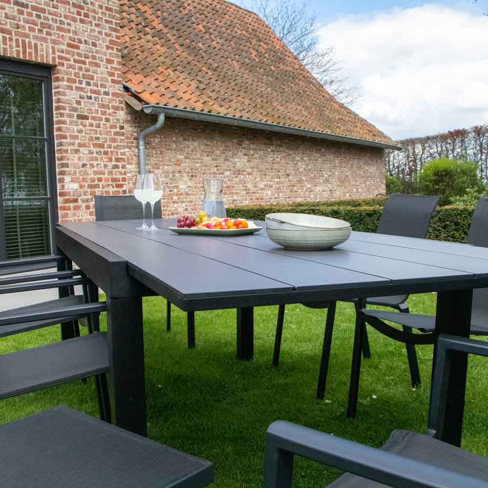 Table de jardin en aluminium HPL