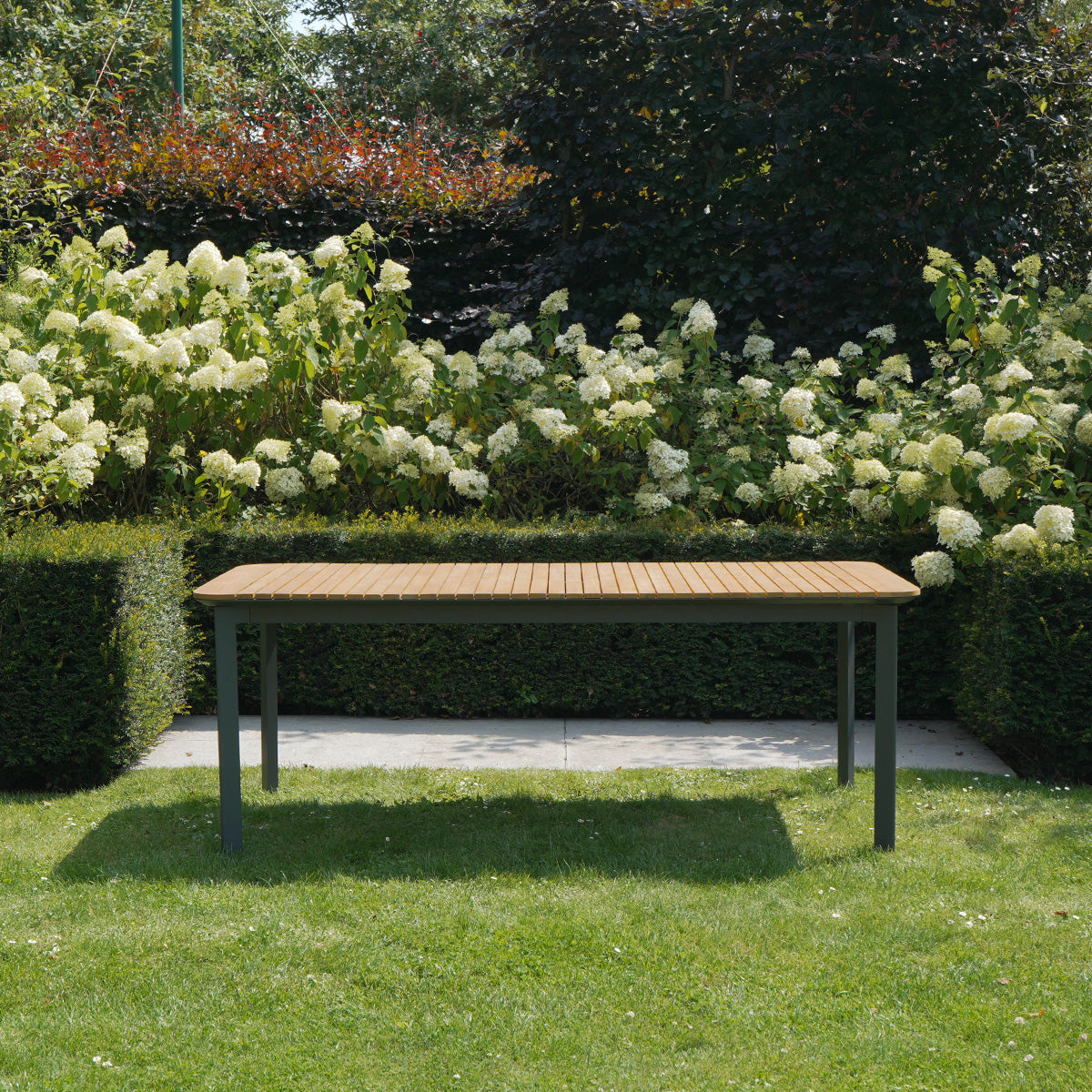 Table de jardin aluminium et bois Piana