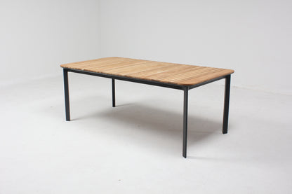 Table de jardin aluminium et bois Piana