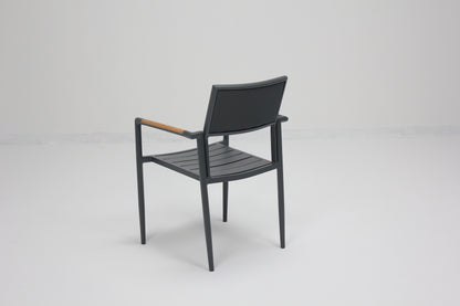 Table de jardin aluminium et bois Piana