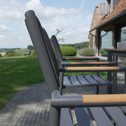Table de jardin aluminium et bois Piana