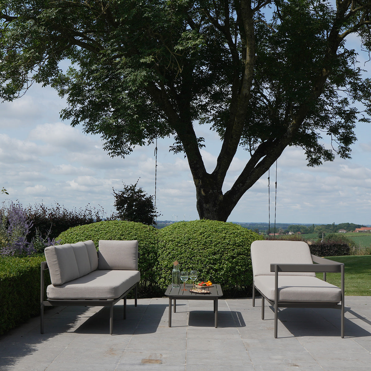 Salon de jardin modulable en aluminium SAHARA