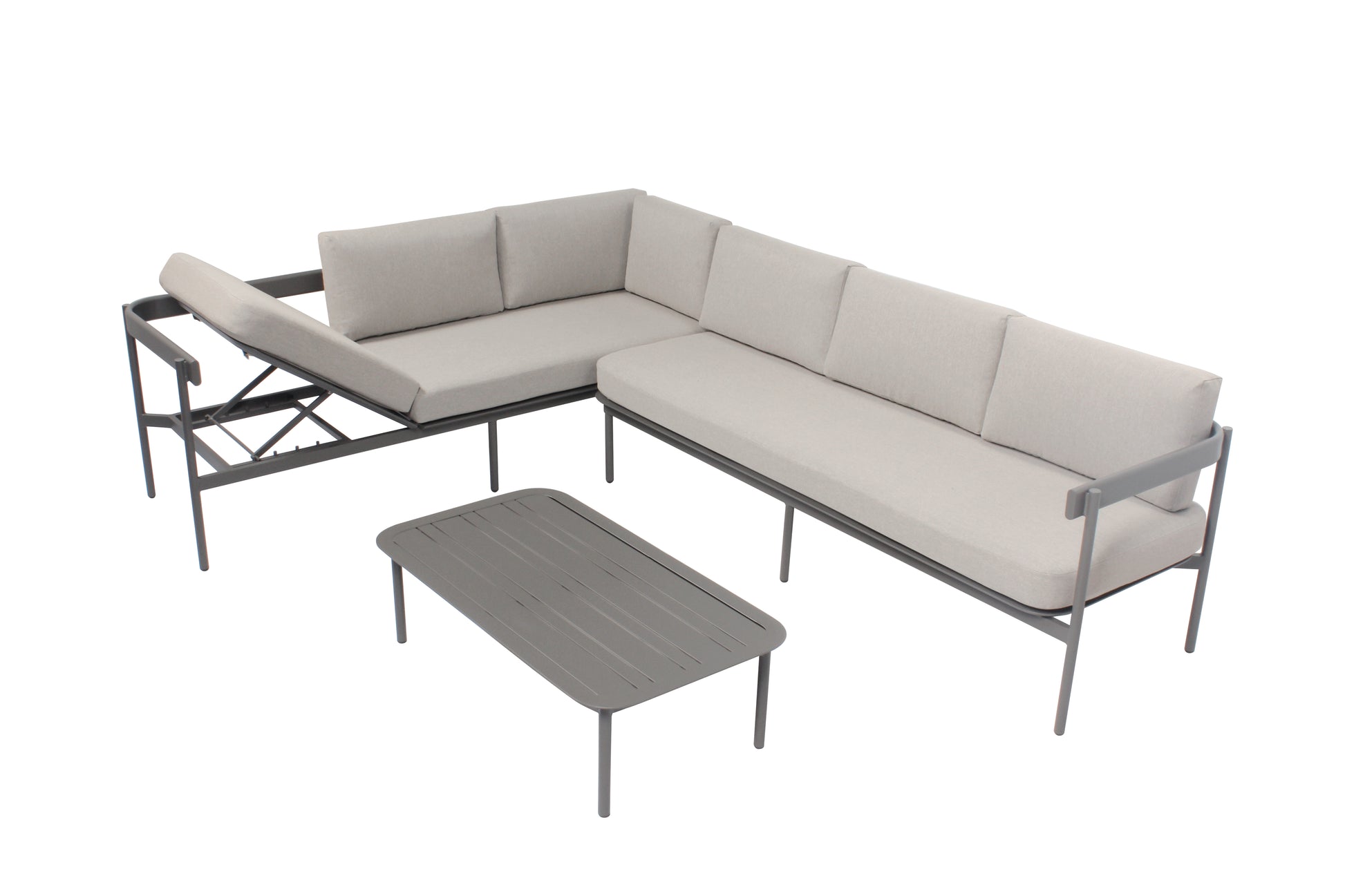 Salon de jardin modulable en aluminium SAHARA