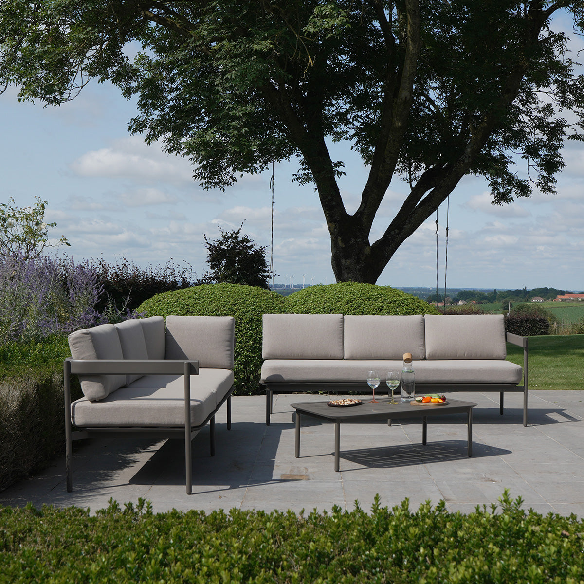 Salon de jardin modulable en aluminium SAHARA