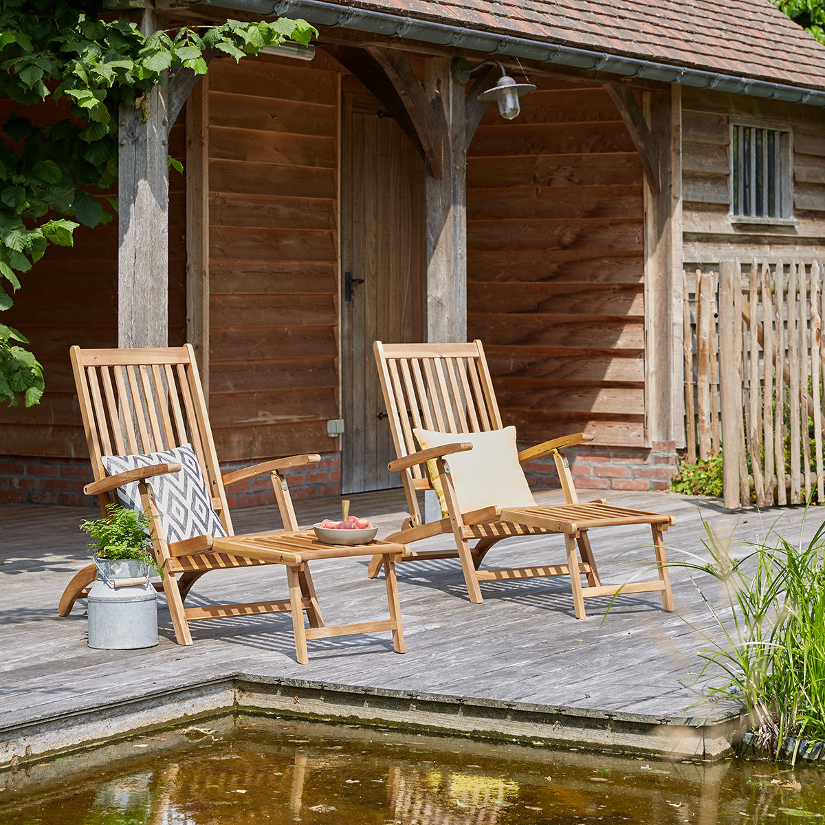 Bain de soleil en acacia Sand