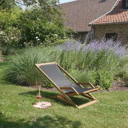 Bain de soleil pliant en acacia Sea