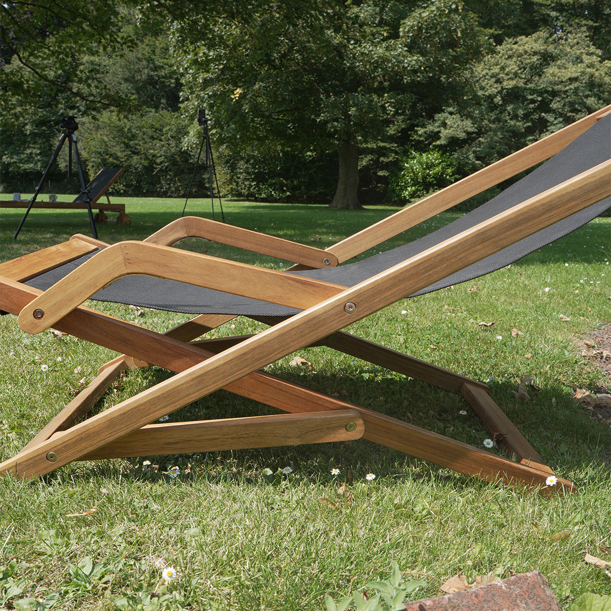 Bain de soleil pliant en acacia Sea