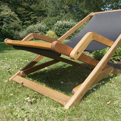 Bain de soleil pliant en acacia Sea