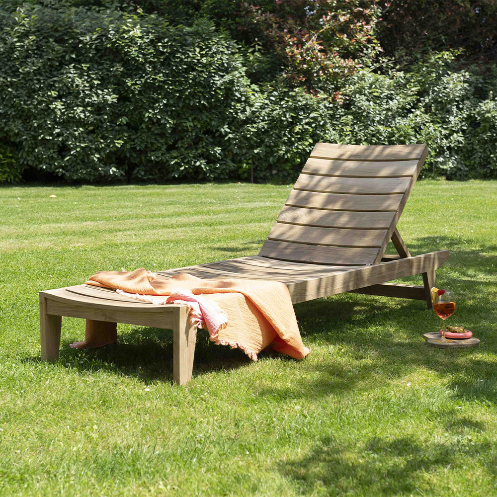 Bain de soleil en teck Ocean