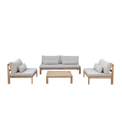 Salon de jardin bas en bois Touquet