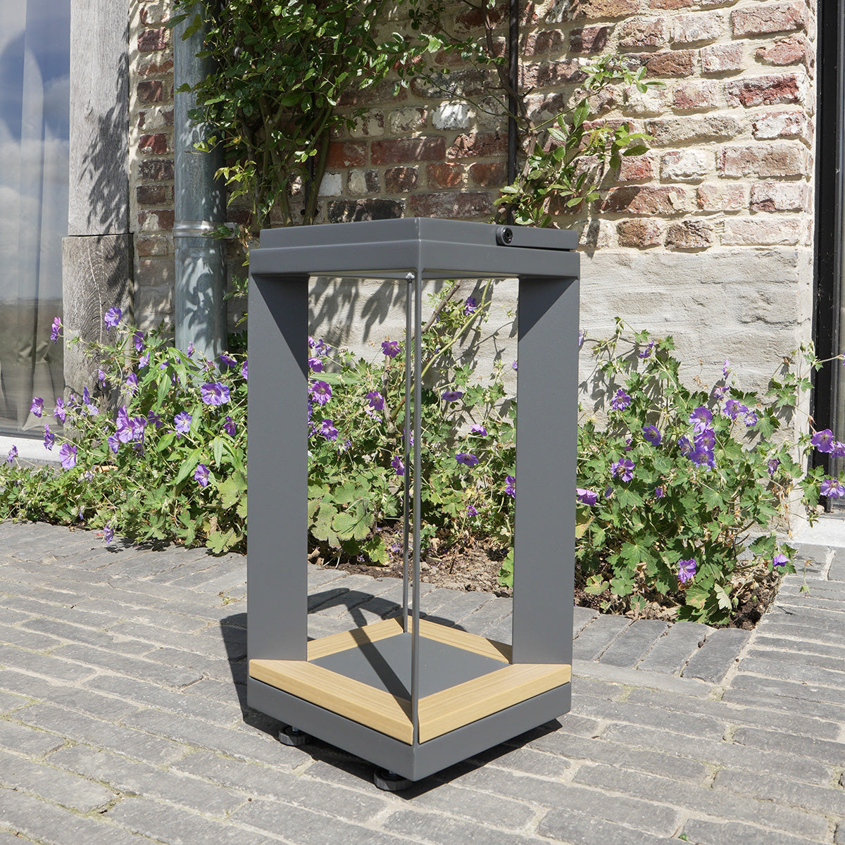 Lampe solaire LED en aluminium Anthracite PIANA