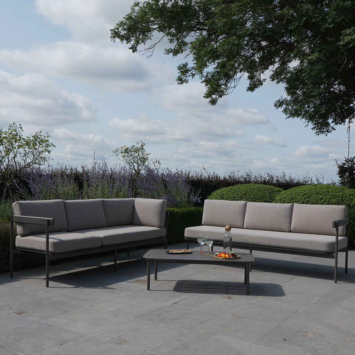 Salon de jardin modulable en aluminium SAHARA