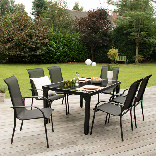 Table de jardin en aluminium Blackedition