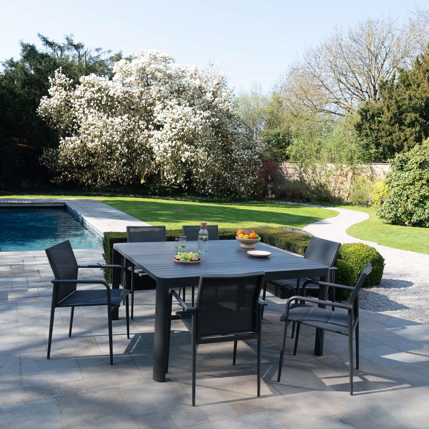 Table de jardin en aluminium COMO