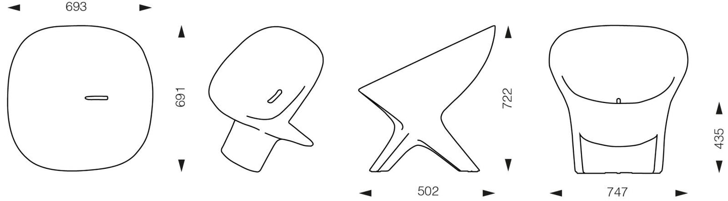 Fauteuil Ublo – Douceur des courbes & confort enveloppant