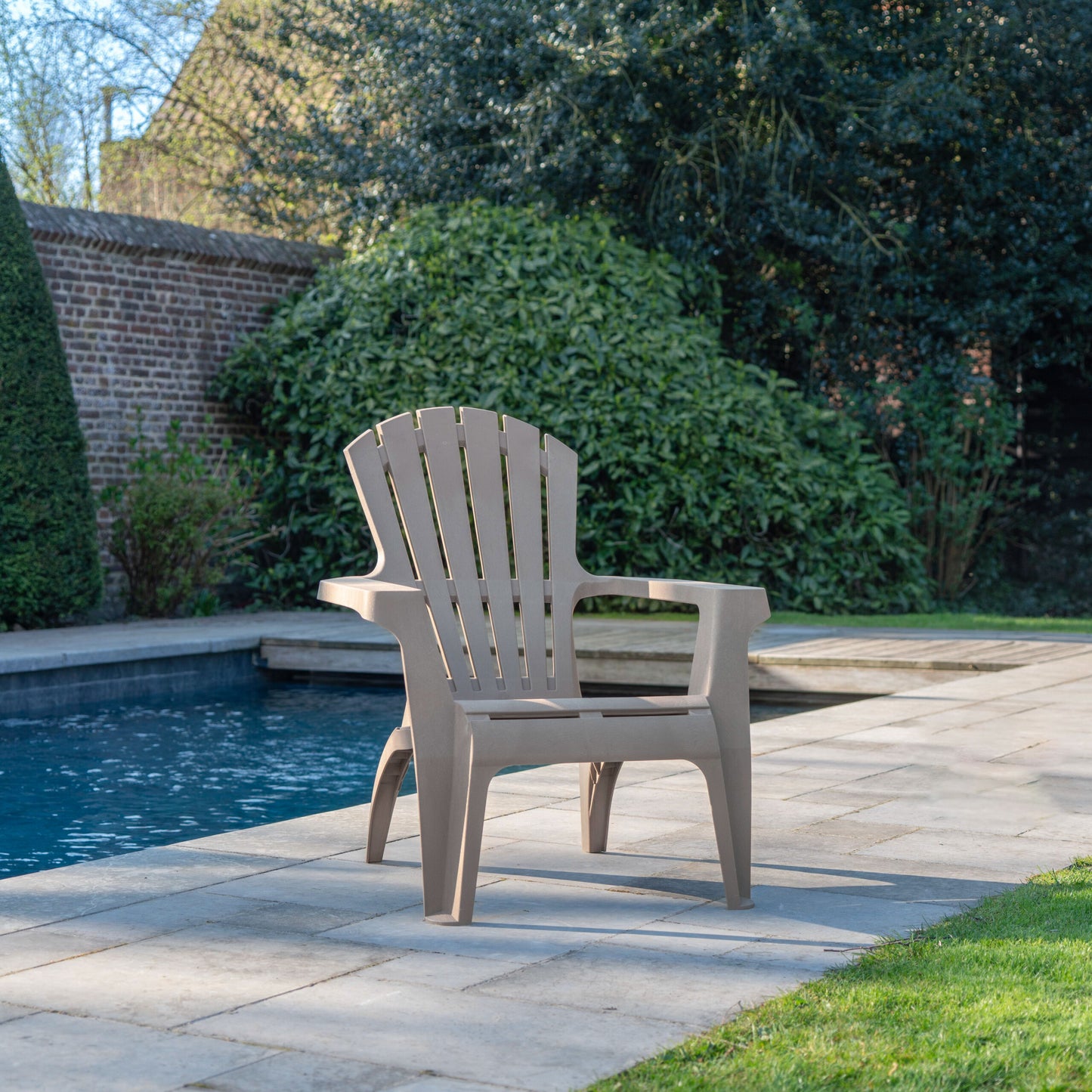 Fauteuil jardin en résine Adirondack en 4 coloris