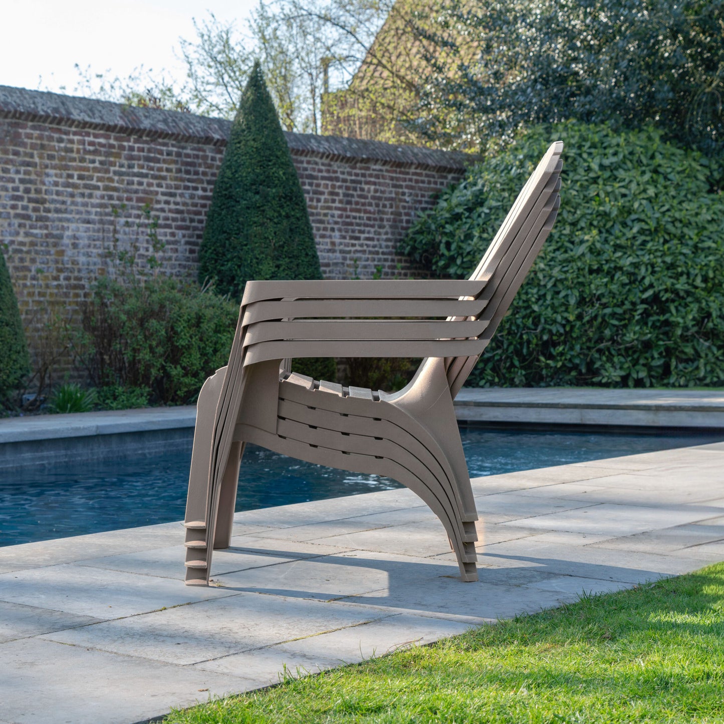 Fauteuil jardin en résine Adirondack en 4 coloris